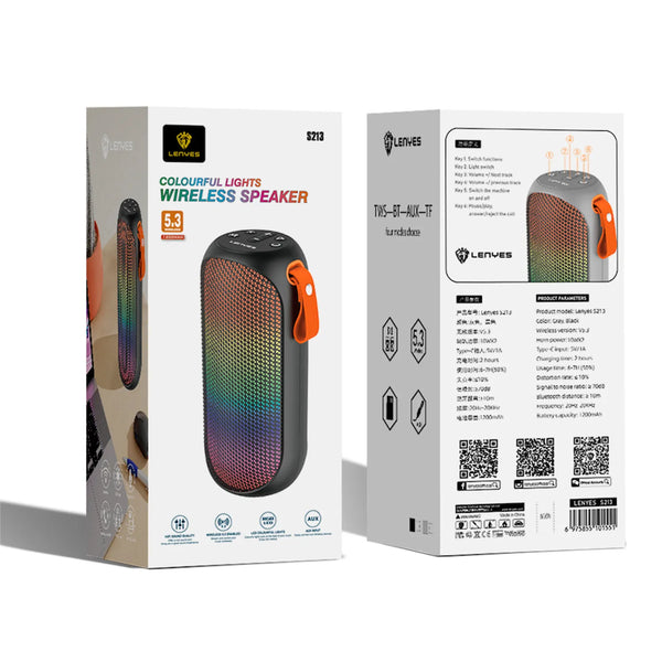 Parlante Portátil Bluetooth Lenyes IPX4 10w S213