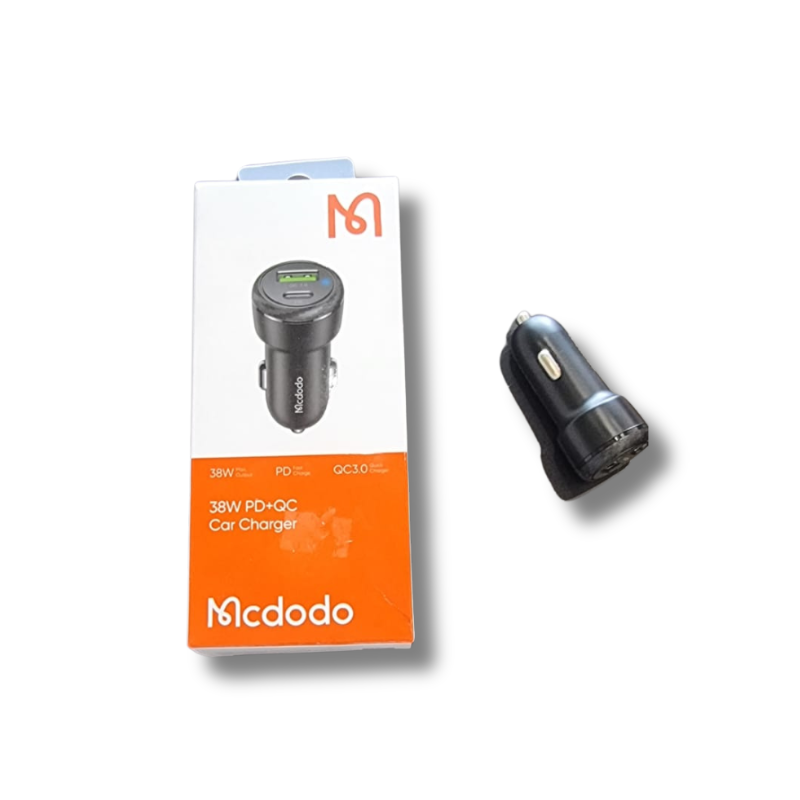 Cargador de auto 38W PD+QC