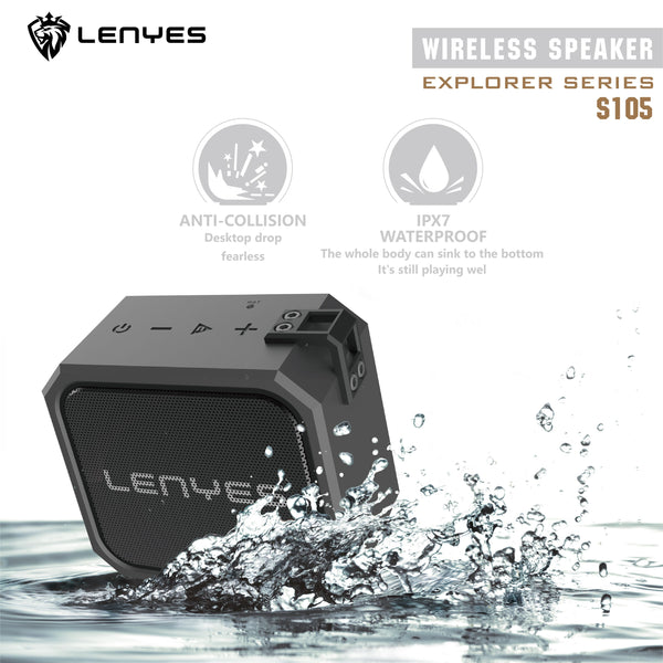PARLANTE PORTATIL LENYES S105 5W BLUETOOTH 4.2 IPX7
