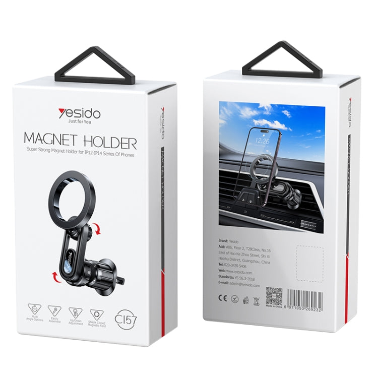 Soporte magnetico para rejilla para celular Yesido C157