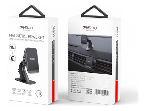 Soporte magnetico para tablero y rejilla para celular Yesido C110