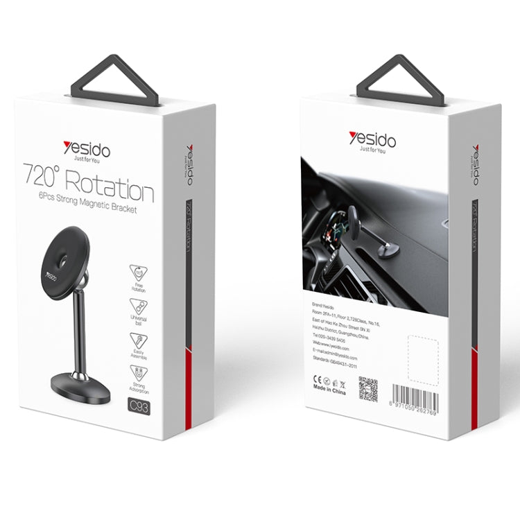 Soporte magnetico para tablero para celular Yesido C93