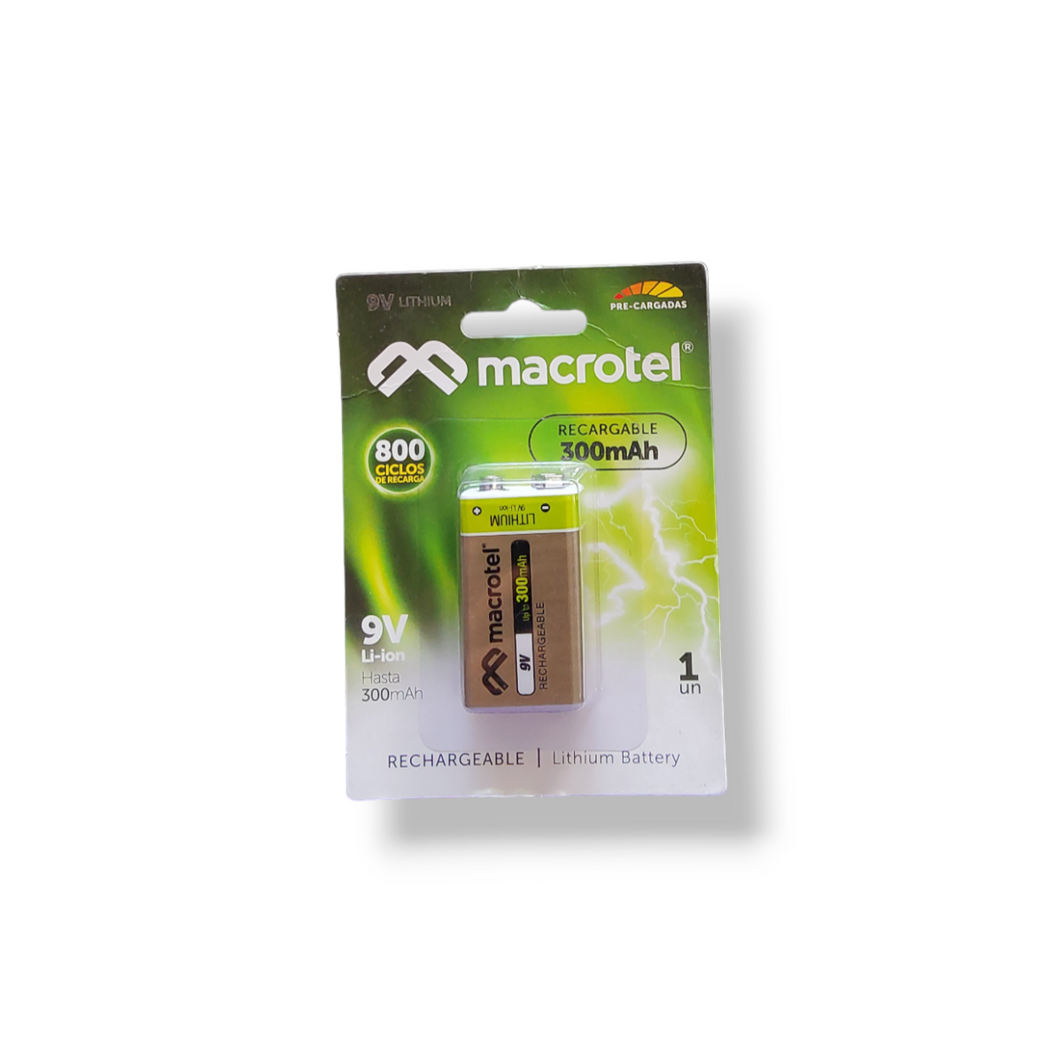 Bateria recargable 9V Macrotel