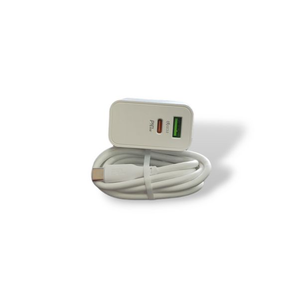 Cargador con cable USB-C 65W Hoco C113A