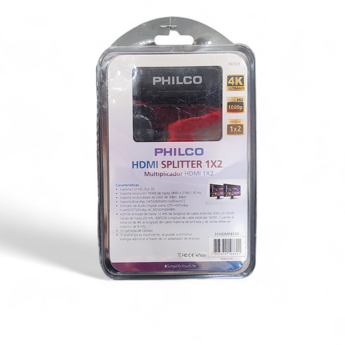 Multiplicador HDMI 1X2 Philco