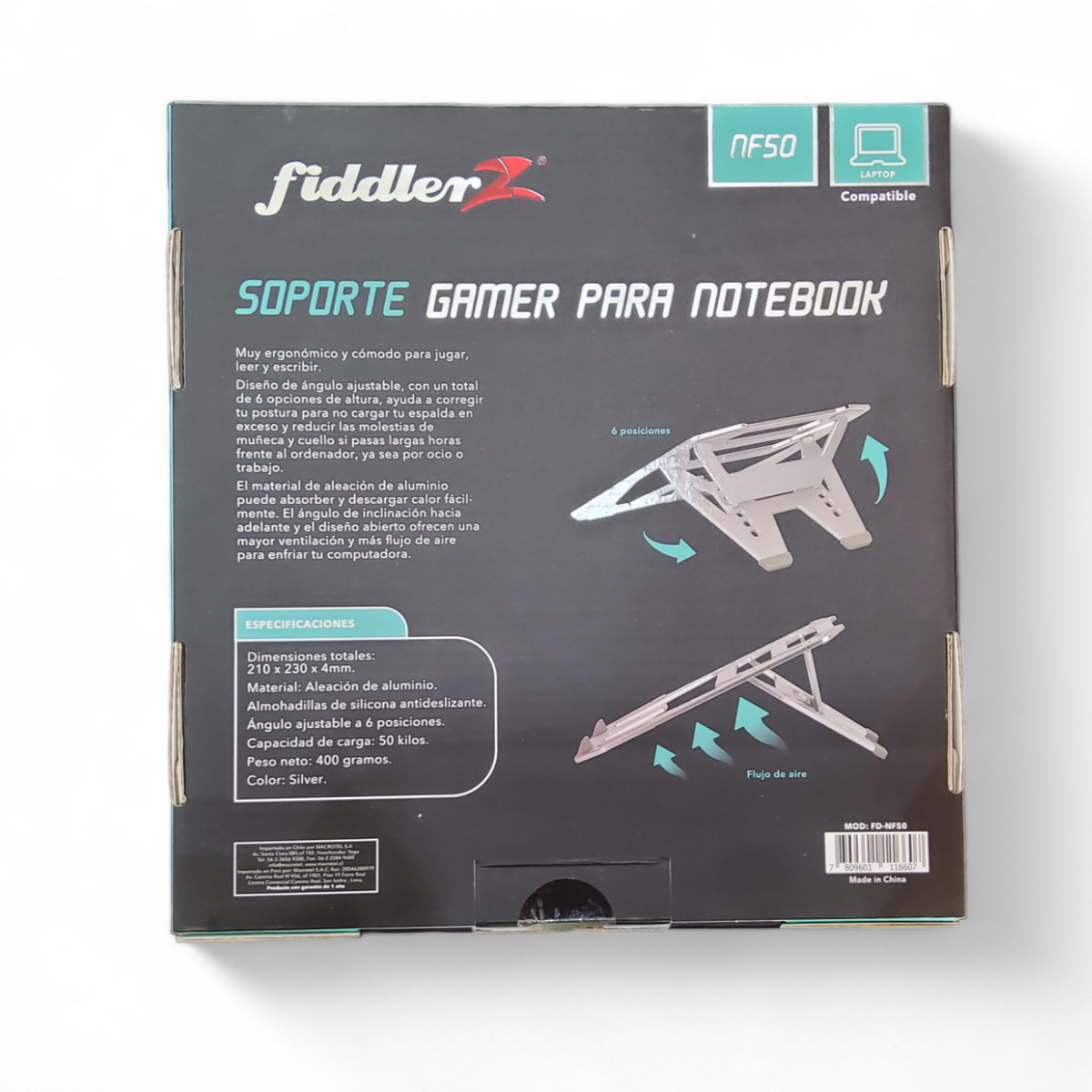 Soporte para notebook Fiddler NF50