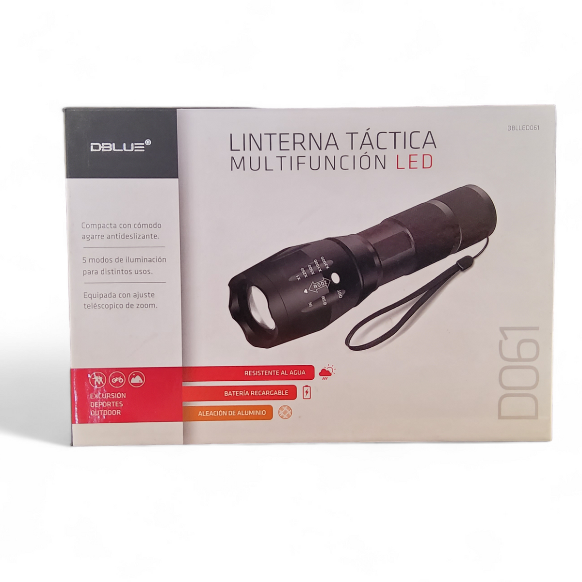 Linterna tactica multifuncion LED Dblue