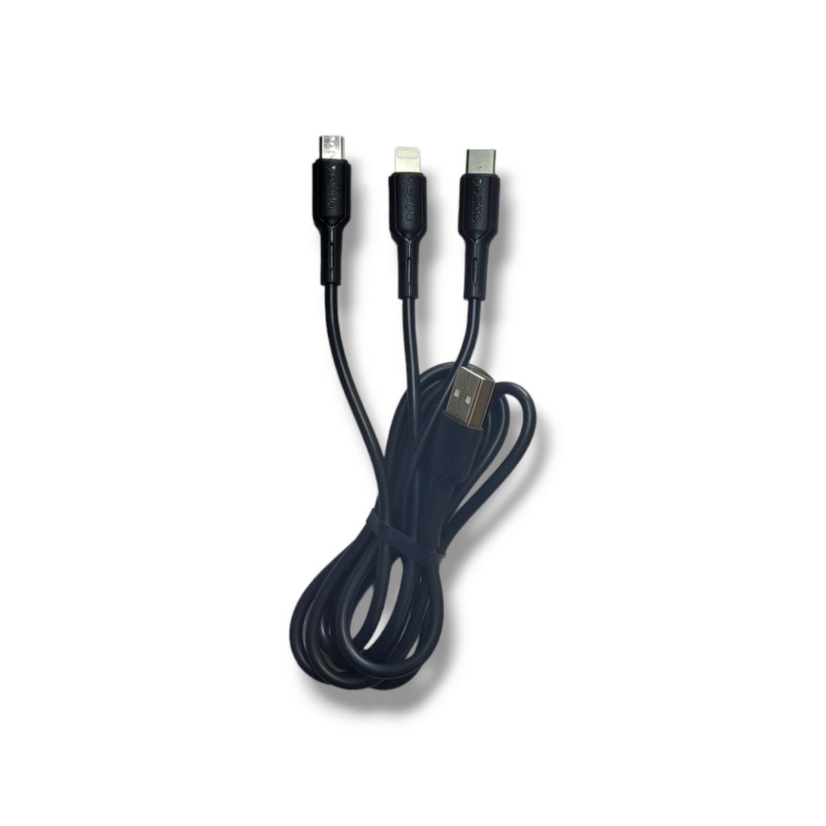 Cable triple Lightning, Tipo C y Micro Yesido CA41