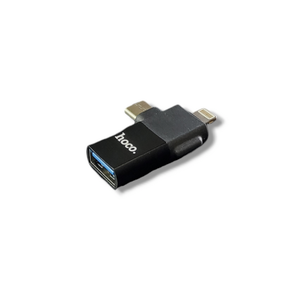 Adaptador USB a Tipo C y Lightning