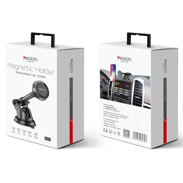 Soporte magnetico para parabrisas o tablero para celular Yesido C67