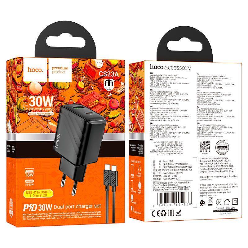 Cargador Hoco Tipo C CS23A 30W