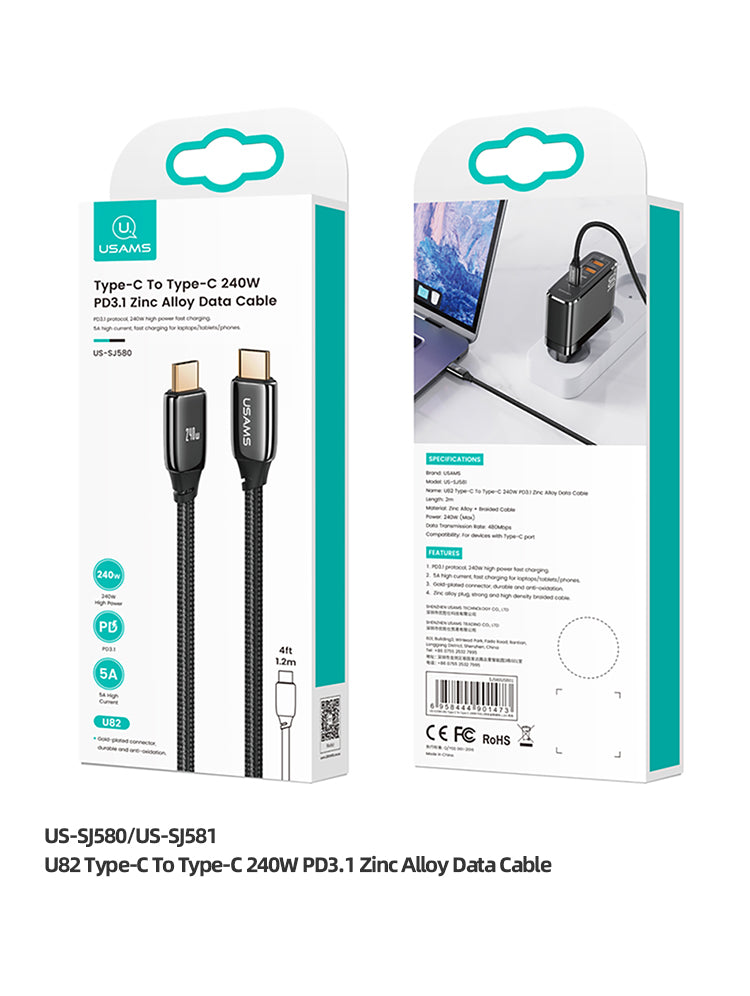 Cable Usams Tipo C 240W
