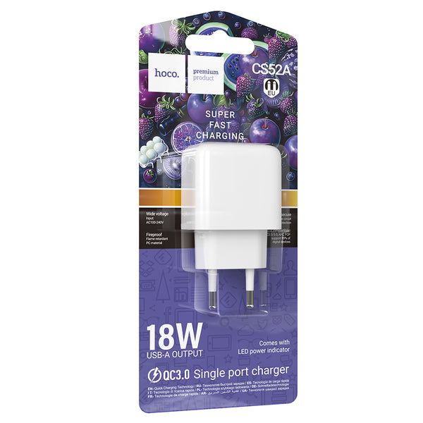 Cargador USB Hoco CS52A 18w